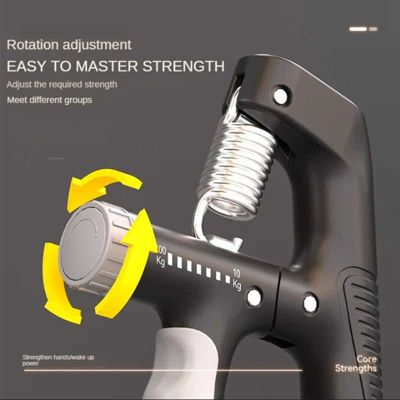 Counting Grip Strengthener, Arm Muscle Exercise Device, Adjustable Wrist Strength Training And Hand Rehabilitation Equipmen