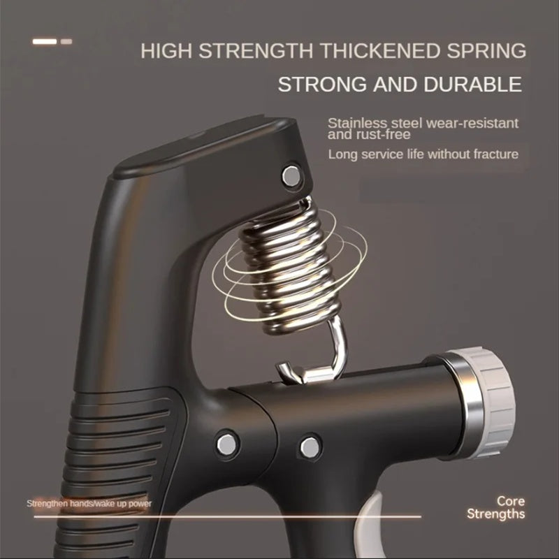 Counting Grip Strengthener, Arm Muscle Exercise Device, Adjustable Wrist Strength Training And Hand Rehabilitation Equipmen